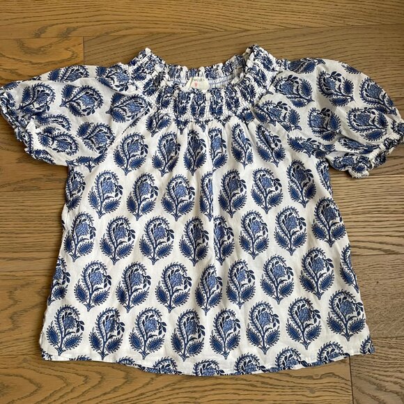 J. Crew Other - J. crew Girls' Smocked T-shirt in Block Print